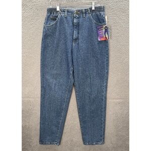 Vintage Denim Riders Jeans Womens 12 Medium Blue Relaxed Fit Tapered Western